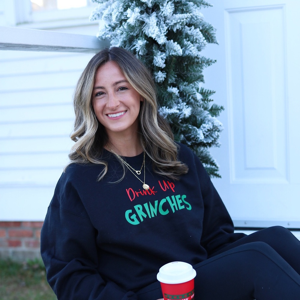 Drink Up Grinches Christmas Sweater